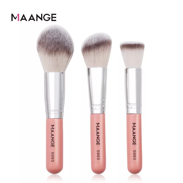Maange 3pcs Basic Makeup Brush Set Foundation Contour Powder Brush Mag5993-3