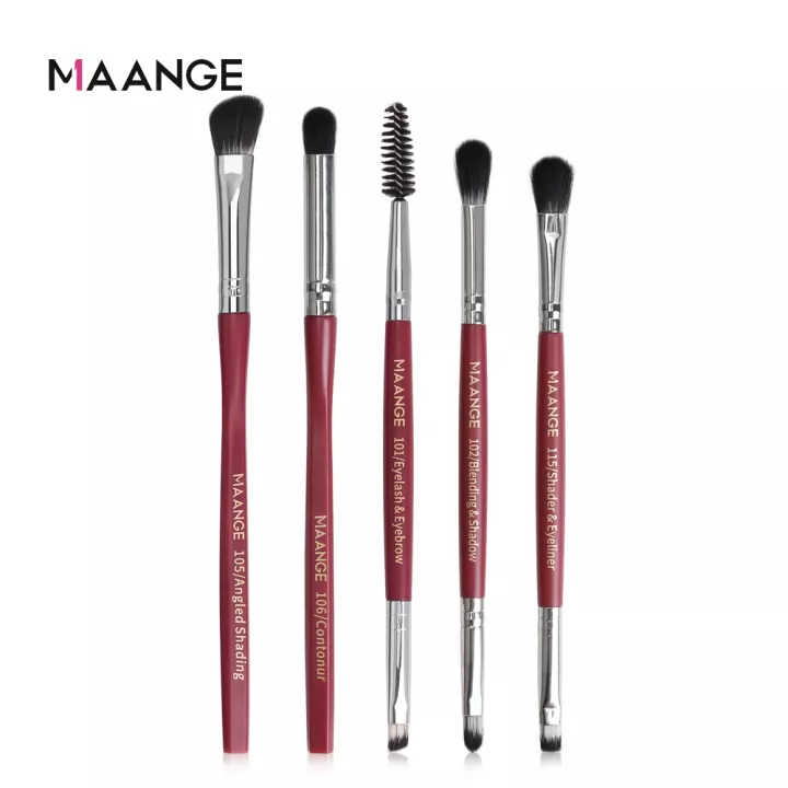 Maange 5pcs Makeup Brushes Set Eyeshadow Blender Brush Tool Mag 5869zh