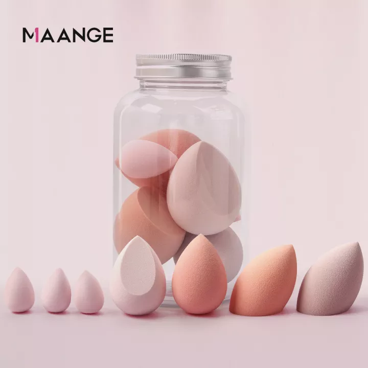 Maange 7pcs Soft Makeup Sponge Cosmetic Puff For Foundation Make Up Multiple Sizes Sponges Mag5976