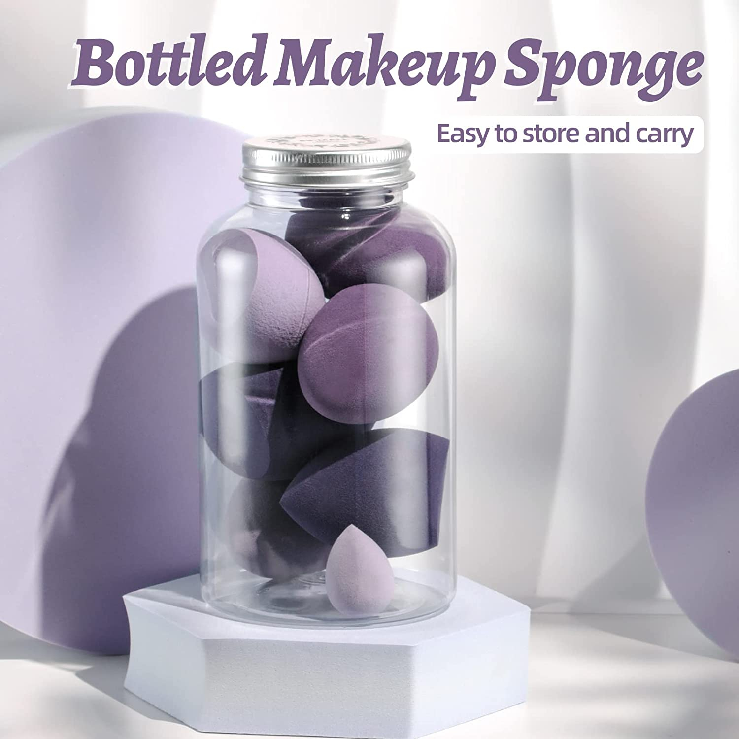 Maange 7pcs Soft Makeup Sponge Cosmetic Puff For Foundation Make Up Multiple Sizes Sponges Mag5976