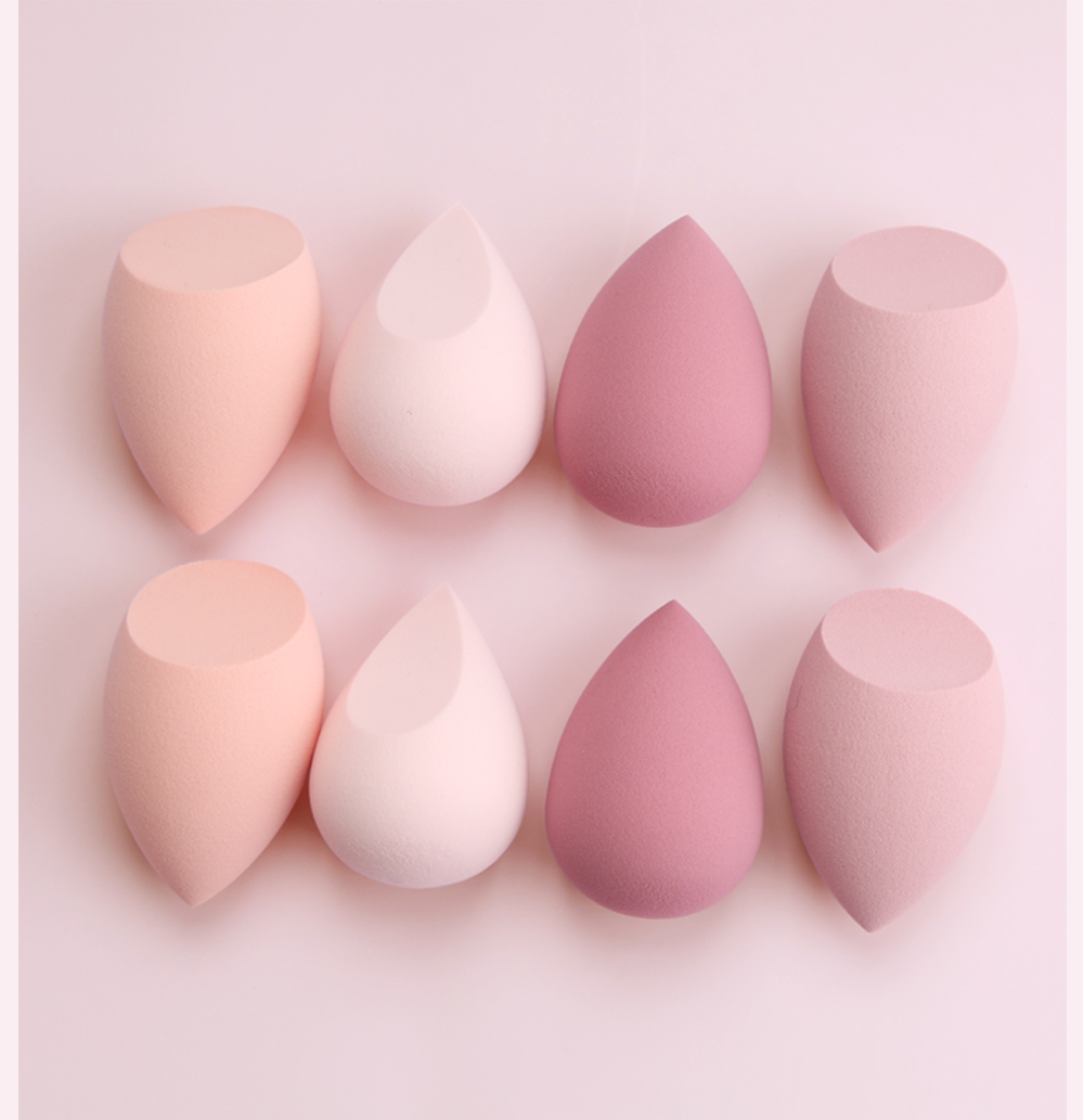 Maange 8pcs Water Drop Shape Cosmetic Powder Sponge Puff With Box