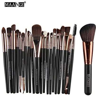 Maange 21pcs Make Up Brush Set For Foundation Powder Blush Brush Eyeshadow Beauty Tool Mag5171