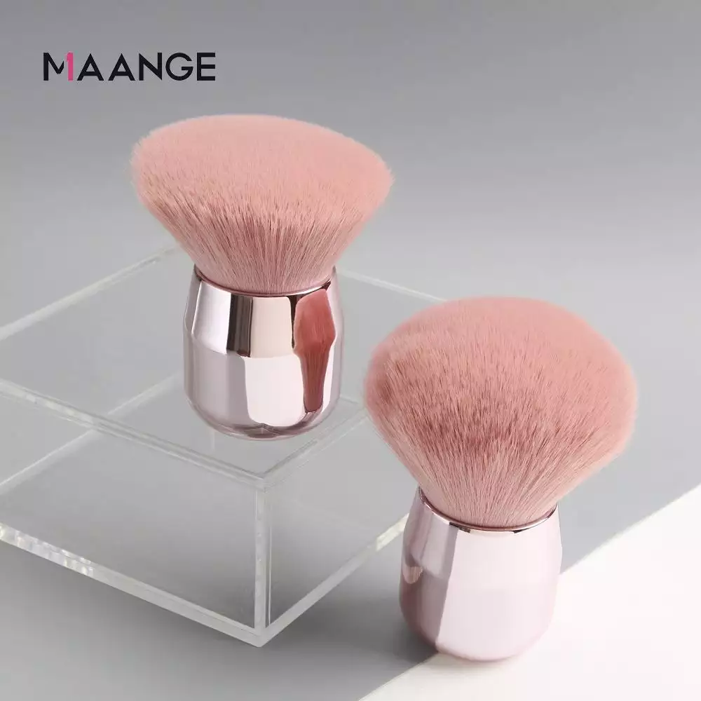 Maange Pink Large Makeup Brush For Blush Loose Powder Foundation Highlighter Beauty Tools