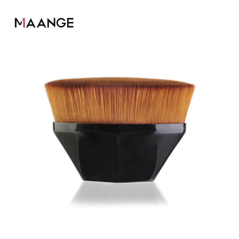 Maange 1 Pc Petal-shaped Foundation Make Up Brush Bb Cream Cosmetic Tools Loose Powder Brush Flat Kit Mag 5802