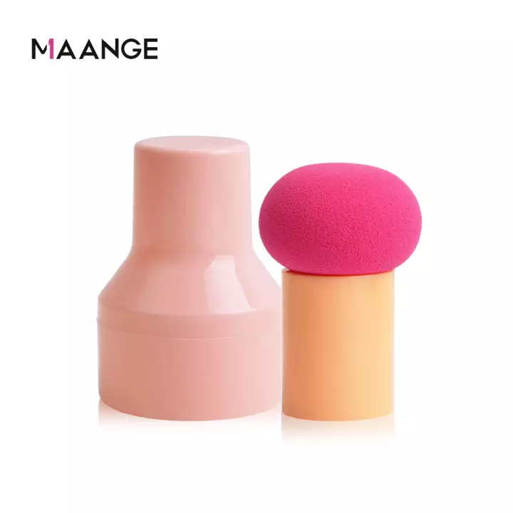 Maange Makeup Powder Puff Make-up Sponge Mushroom Head Sponge With Handle Free Puff Storage Box Mag5843