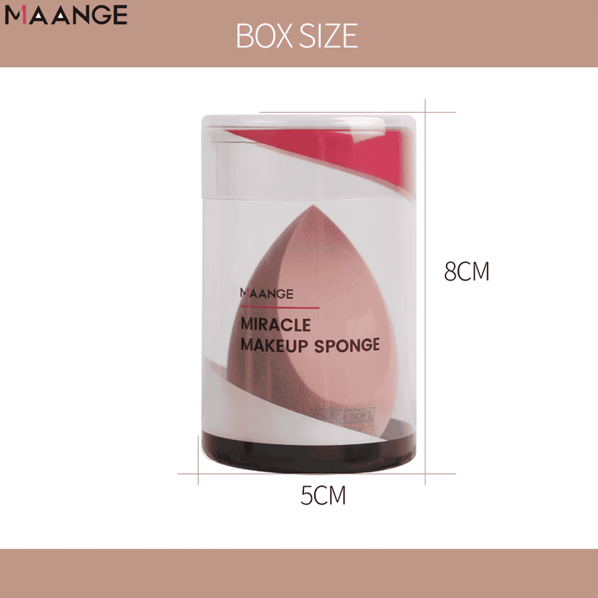 Maange 1pc Soft Make Up Sponge Puff For Foundation & Bb Cream
