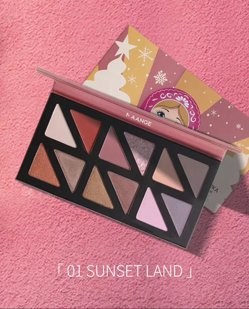 Maange 12 Colors Matte Shimmer Eyeshadow Palette Long-lasting Waterproof Powder Eyeshadow