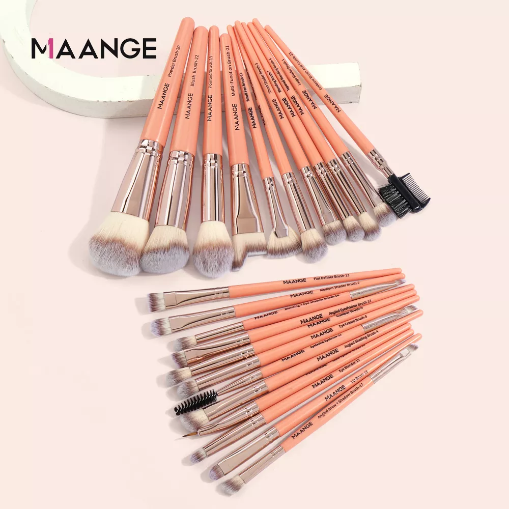 Maange 23pcs Professional Makeup Brush Set With Blush Foundation Eyeshadow Concealer Brush Mag51151rj