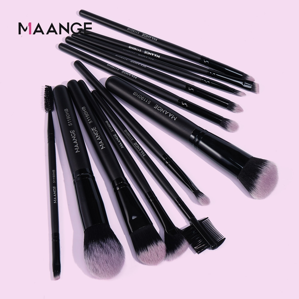 Maange 12pcs Soft Fluffy Makeup Brushes Set Mag51190hb