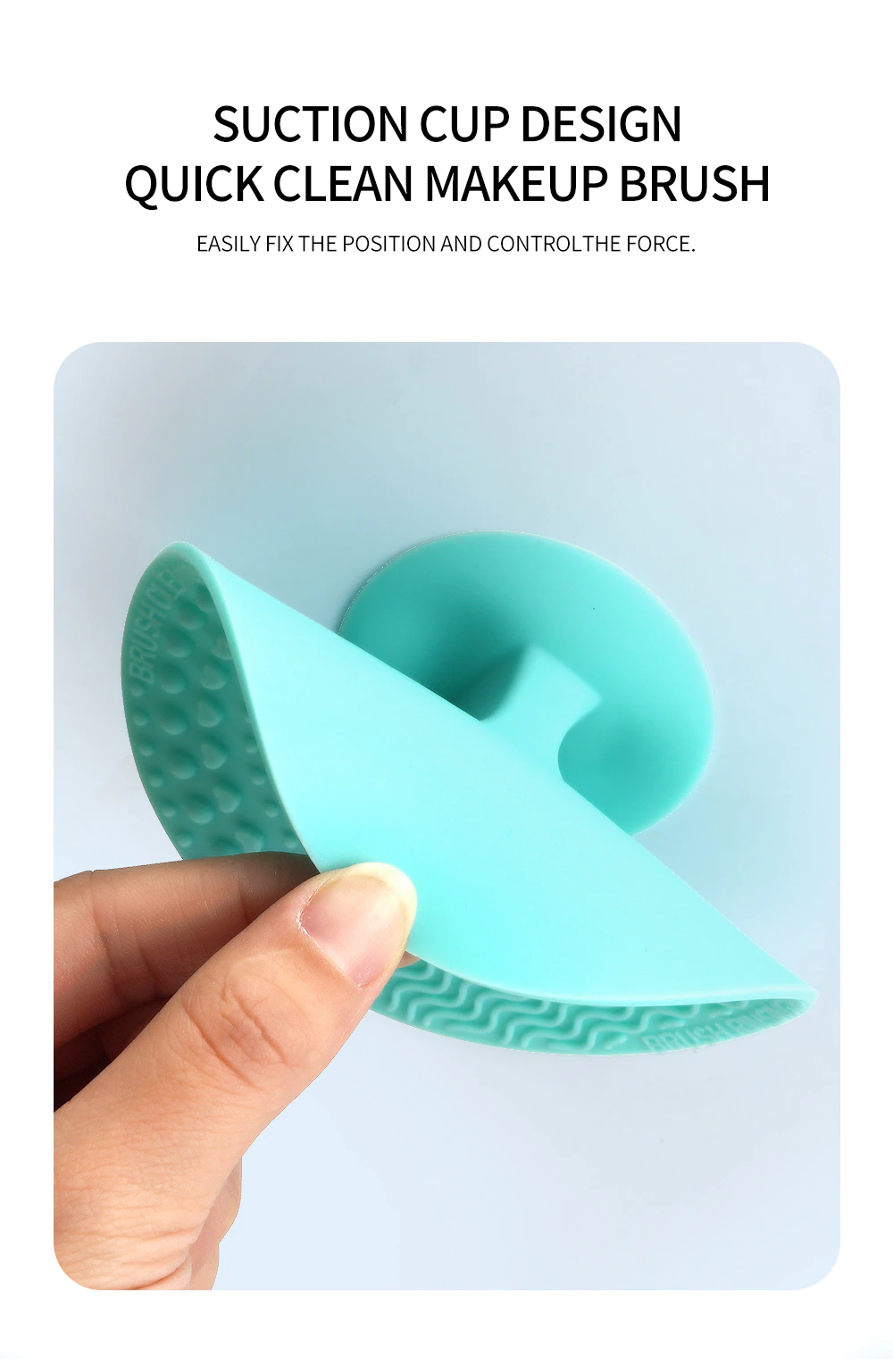 Maange Makeup Brush Cleaner Pad Silicone Scrubbing Board Wash Make Up Cosmetic Foundation Eyeshadow Blush Brush Gel Clean Tool