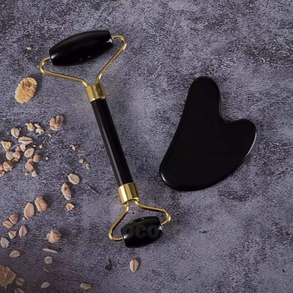 Maange Obsidian Jade Roller Massager