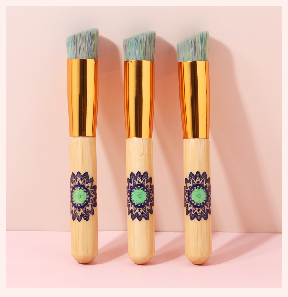 Maange Single Soft Hair Oblique Head Liquid Foundation Bevel Makeup Brush