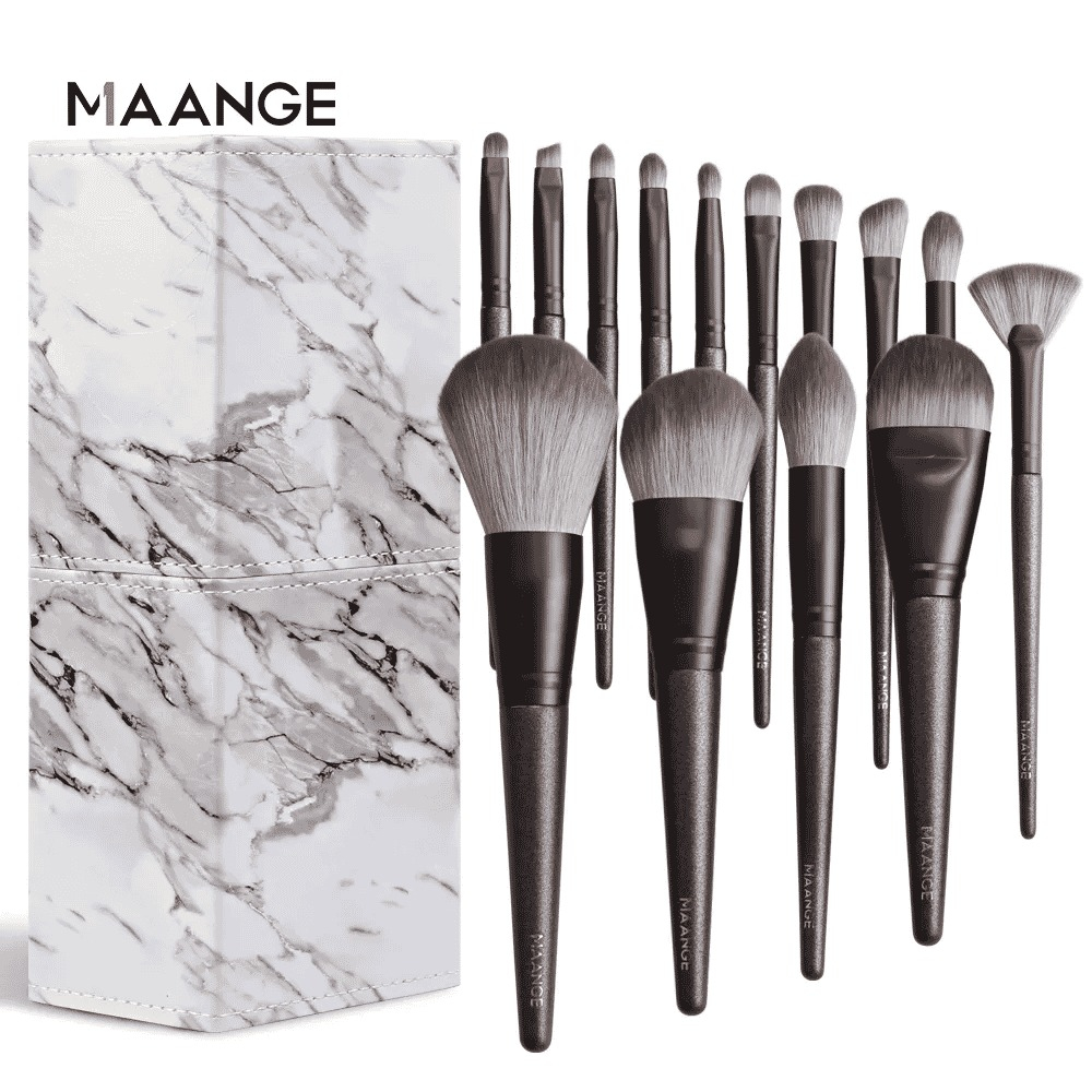MAANGE14Pcs Professional Makeup Brush Set With Magnetic Case MAG 5892K0168D