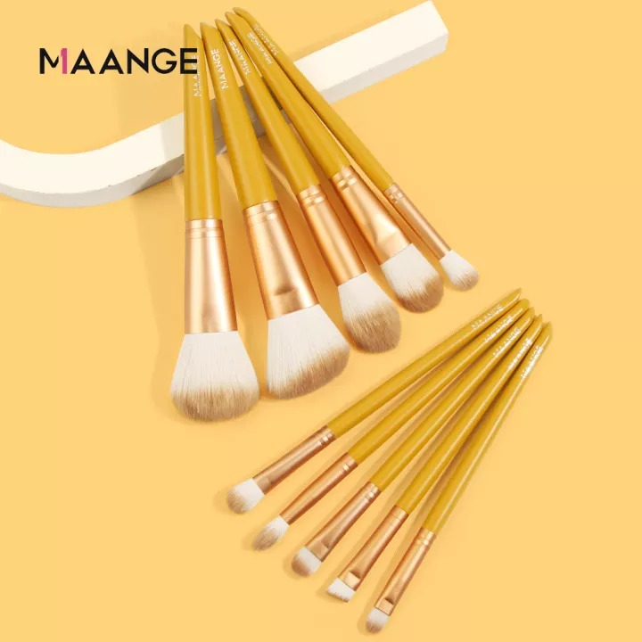 Maange 10pcs Makeup Brushes Set Mag 5986y