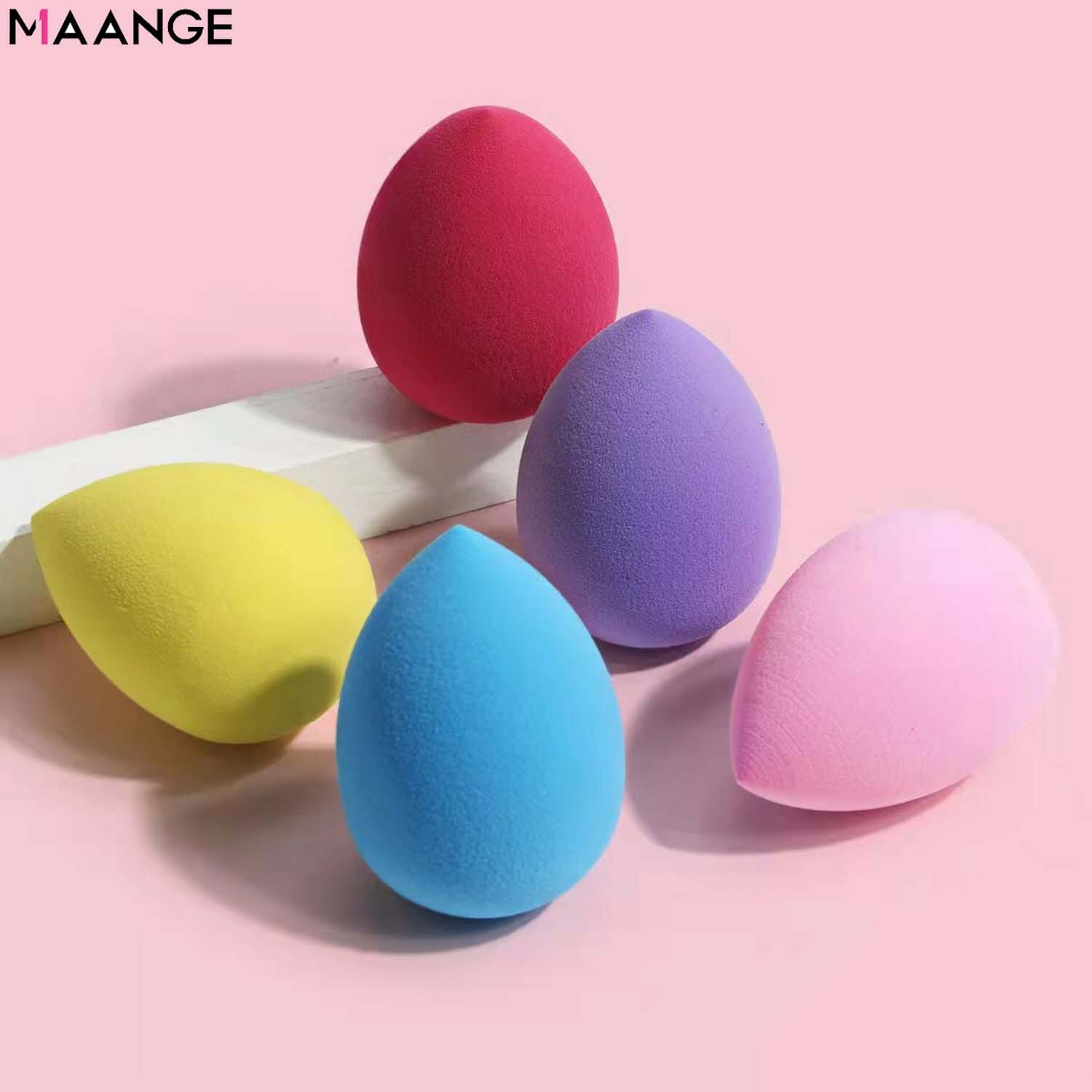 Maange 5pcs Makeup Sponge Set Blender Cosmetics Foundation Concealer Blending Powder Liquid Cream Make Up Puff Tools Mag5966sd