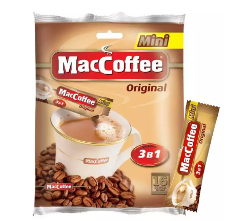 Maccoffee Original 3 In 1 Coffee Mini Sachets 192Gm