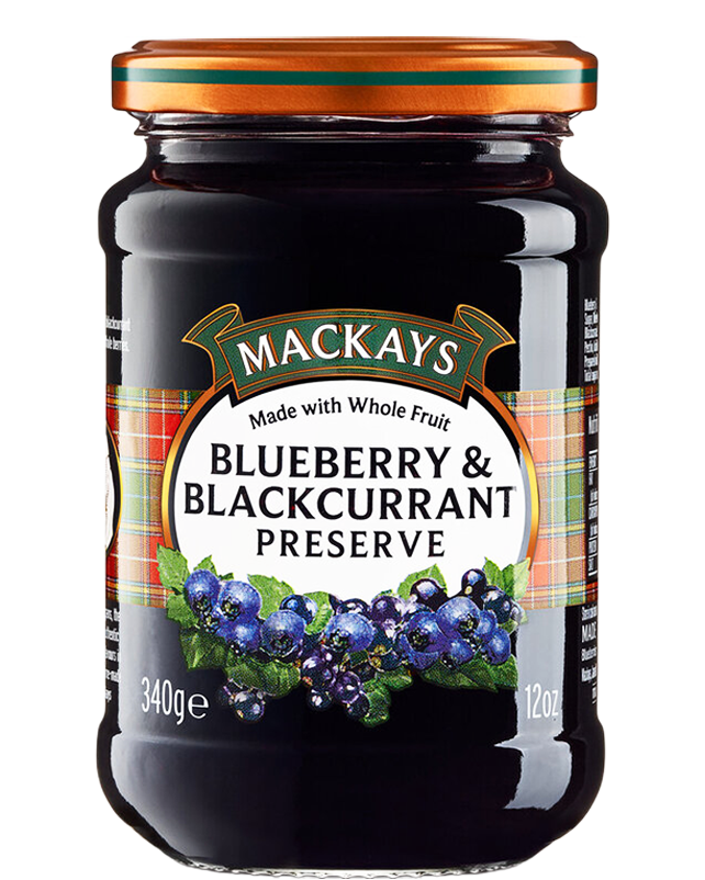Mackays Preserve 340g BlueBerry Black Current