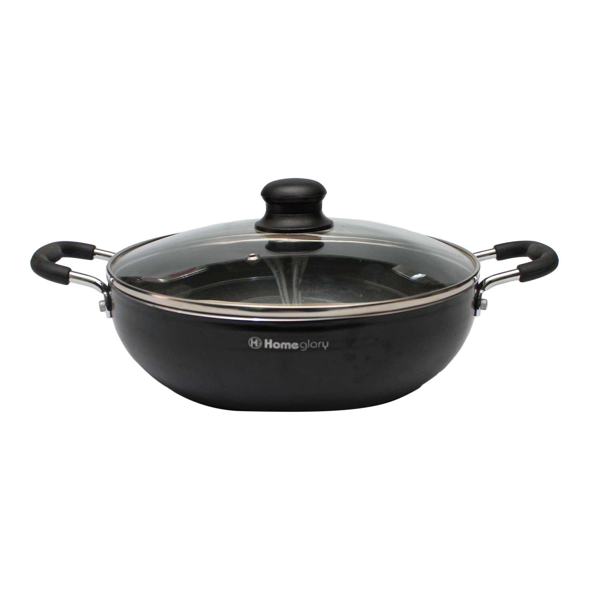 Homeglory Nkd-24 Non-Stick Kadhai 4 Mm With Lid