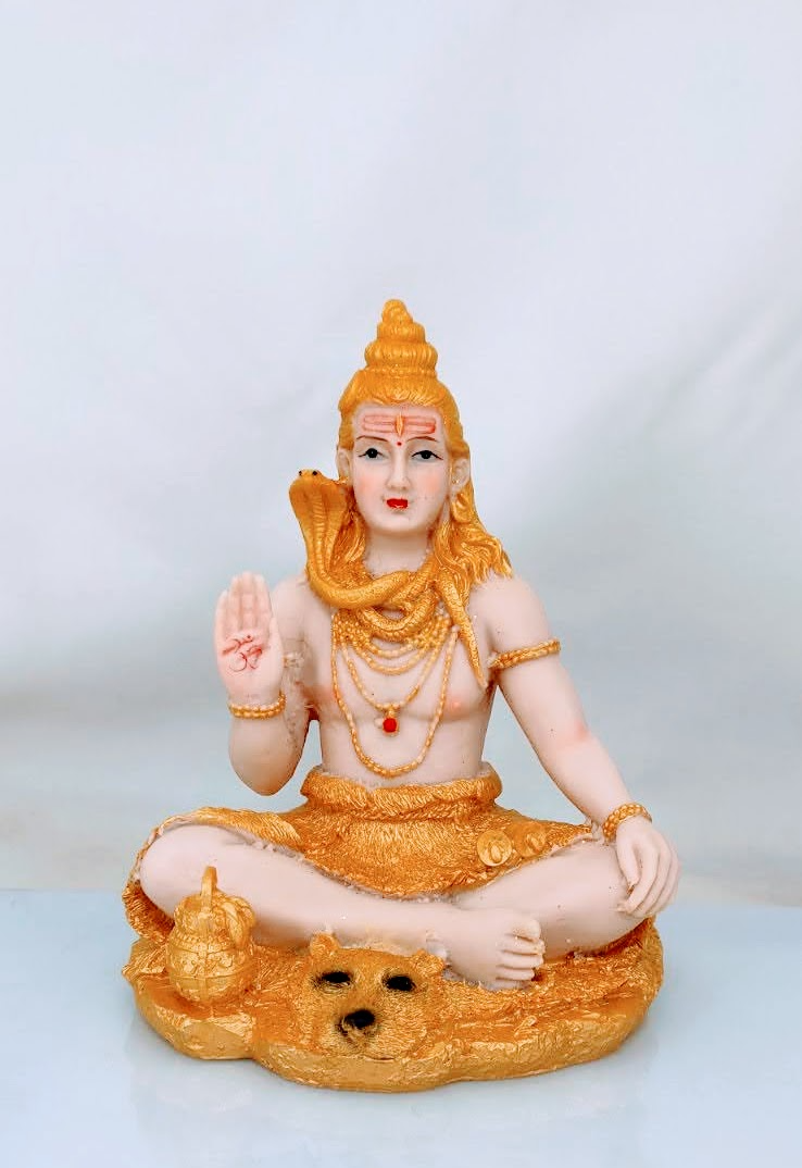Laughing Buddha - Mahadev Statue Golden