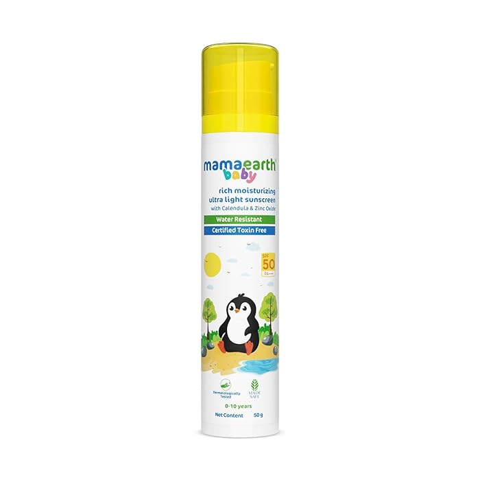 Mamaearth Baby Rich Moisturizing Ultra Light Sunscreen - 50g