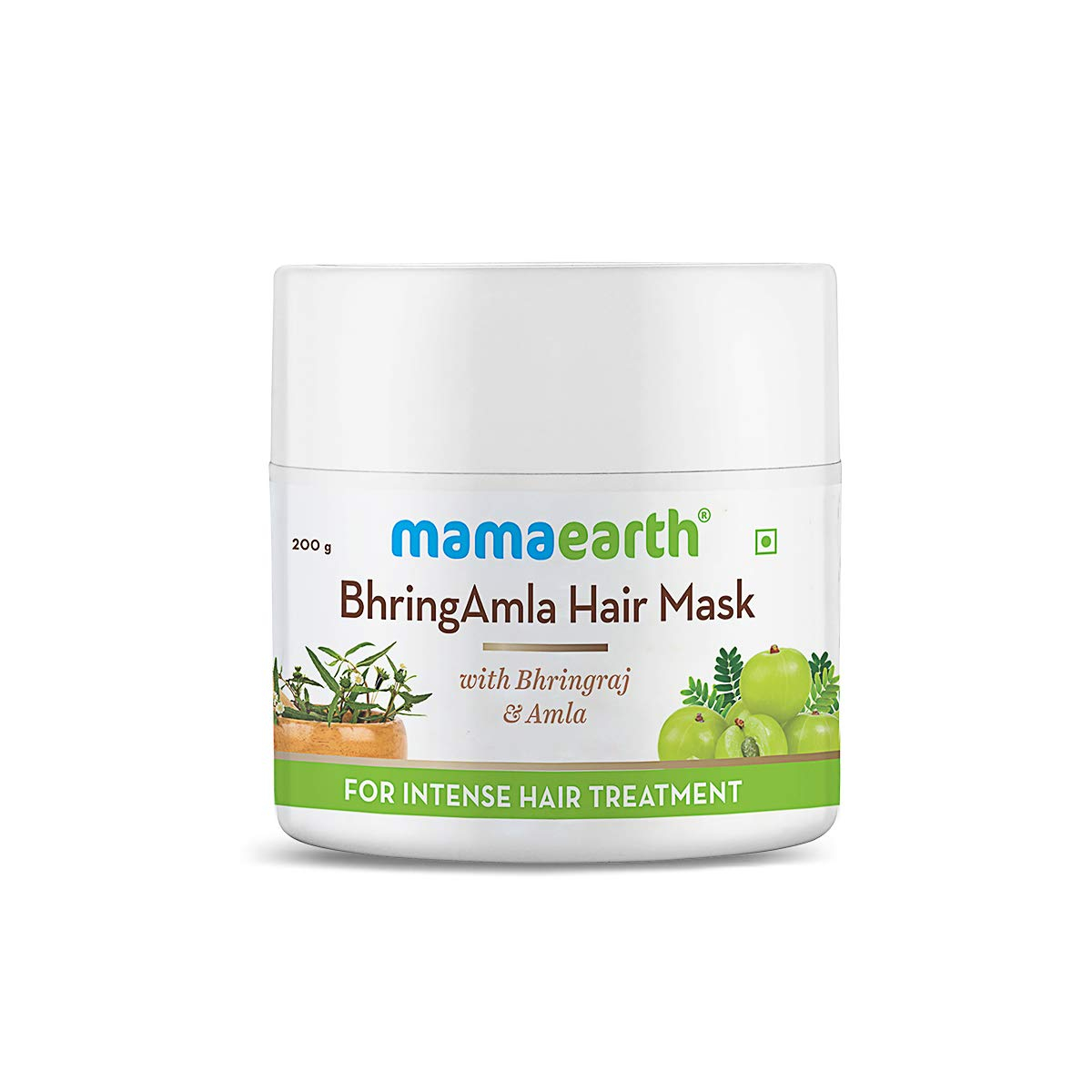 Mamaearth BhringAmla Hair Mask with Bhringraj and Amla for Intense Hair Treatment - 200 g