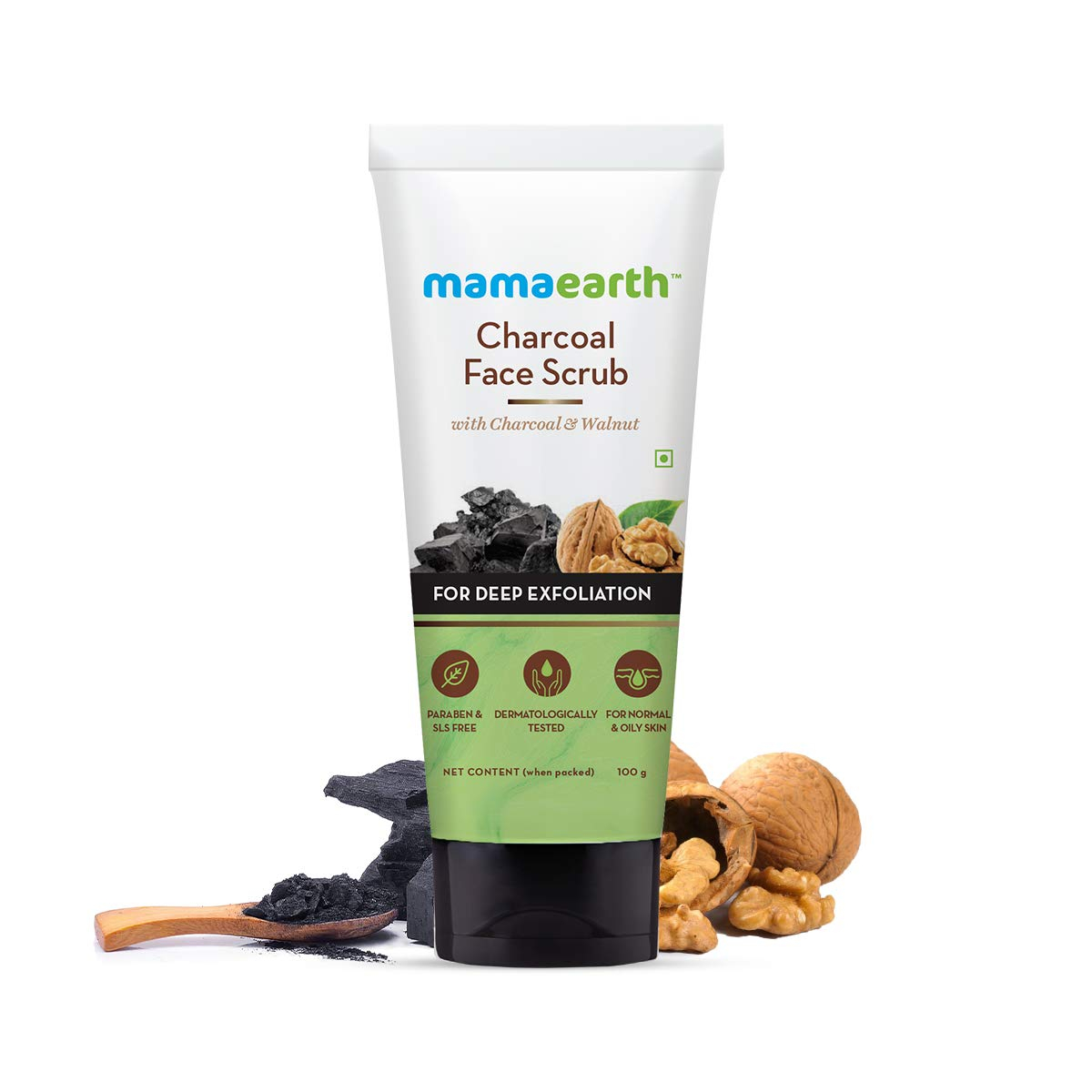 Mamaearth Charcoal Face Scrub 100 Gm