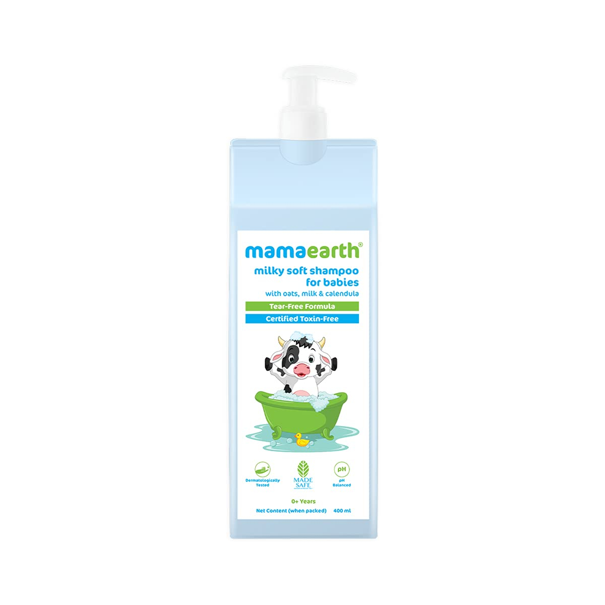 Mamaearth Milky Soft Shampoo with Oats, Milk and Calendula for Babies (400 ml)