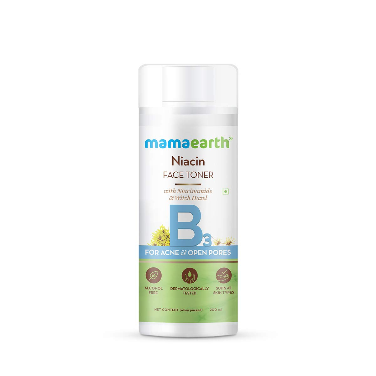 Mamaearth Niacin Toner For Face, with Niacinamide & Witch Hazel for Acne and Open Pores - 200 ml