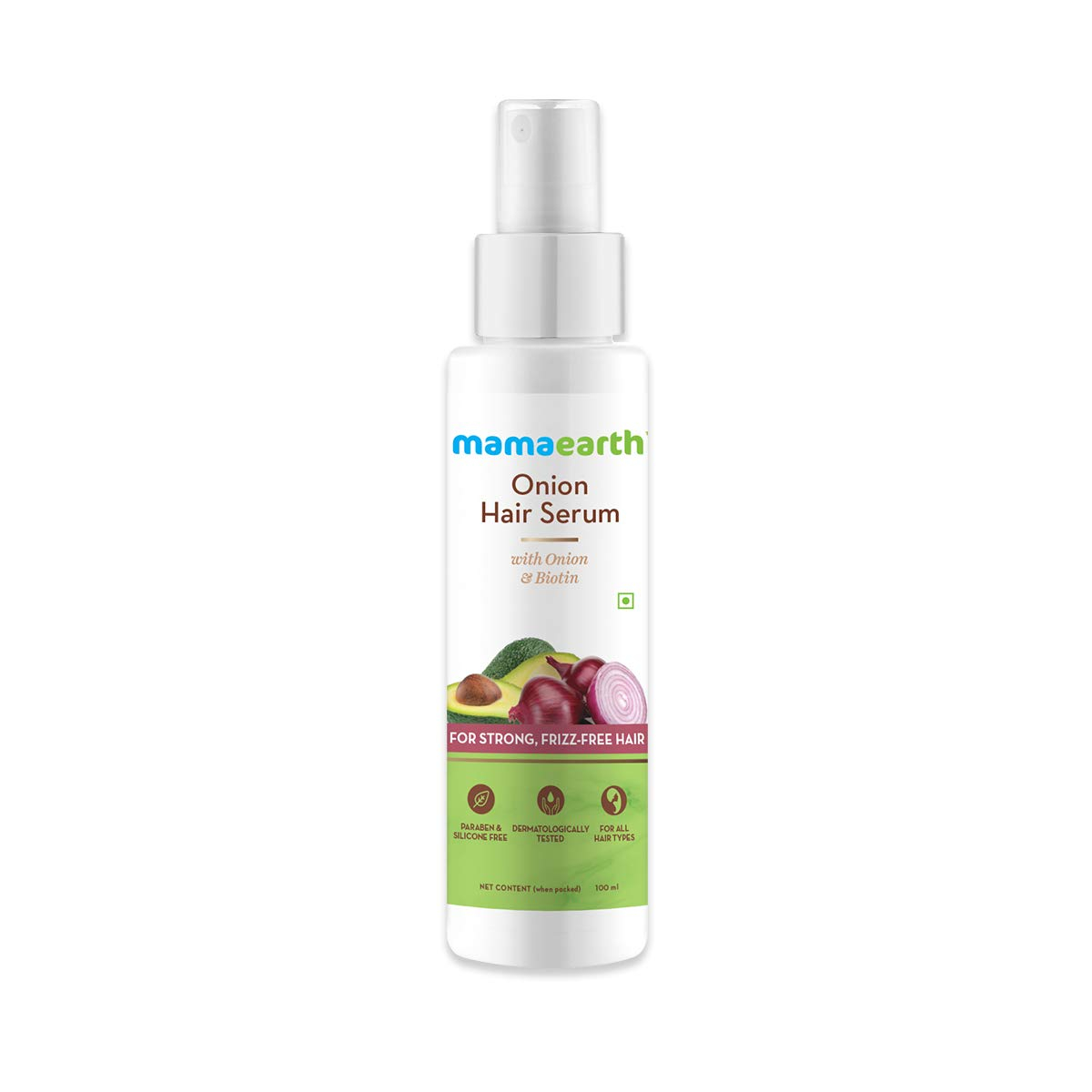 Mamaearth Onion Hair Serum With Onion & Biotin For Strong, Frizz-Free Hair – 100 Ml