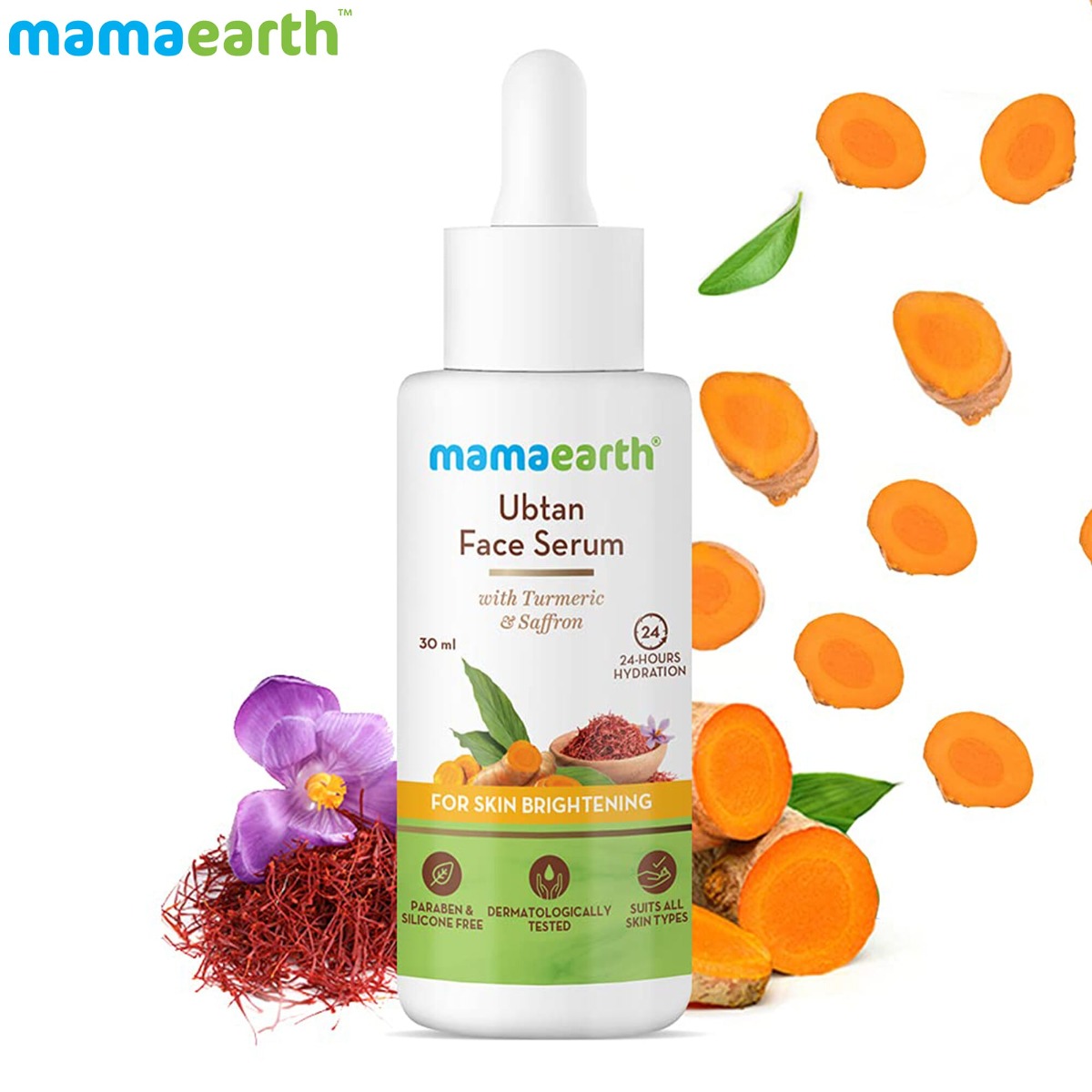 Mamaearth Ubtan Face Serum With Turmeric & Saffron 30ml