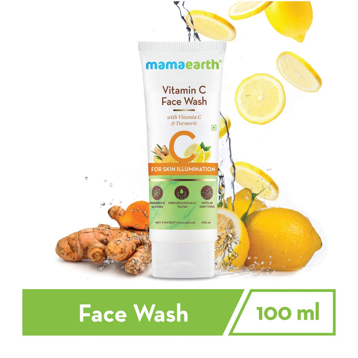 Mamaearth Vitamin C Face Wash With Vitamin C & Turmeric for Skin Illumination - 100ml