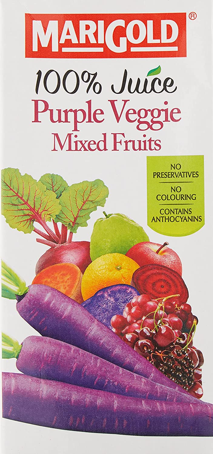 Marigold 100% Purple Veggie Mixed Fruits Juice 1Ltr