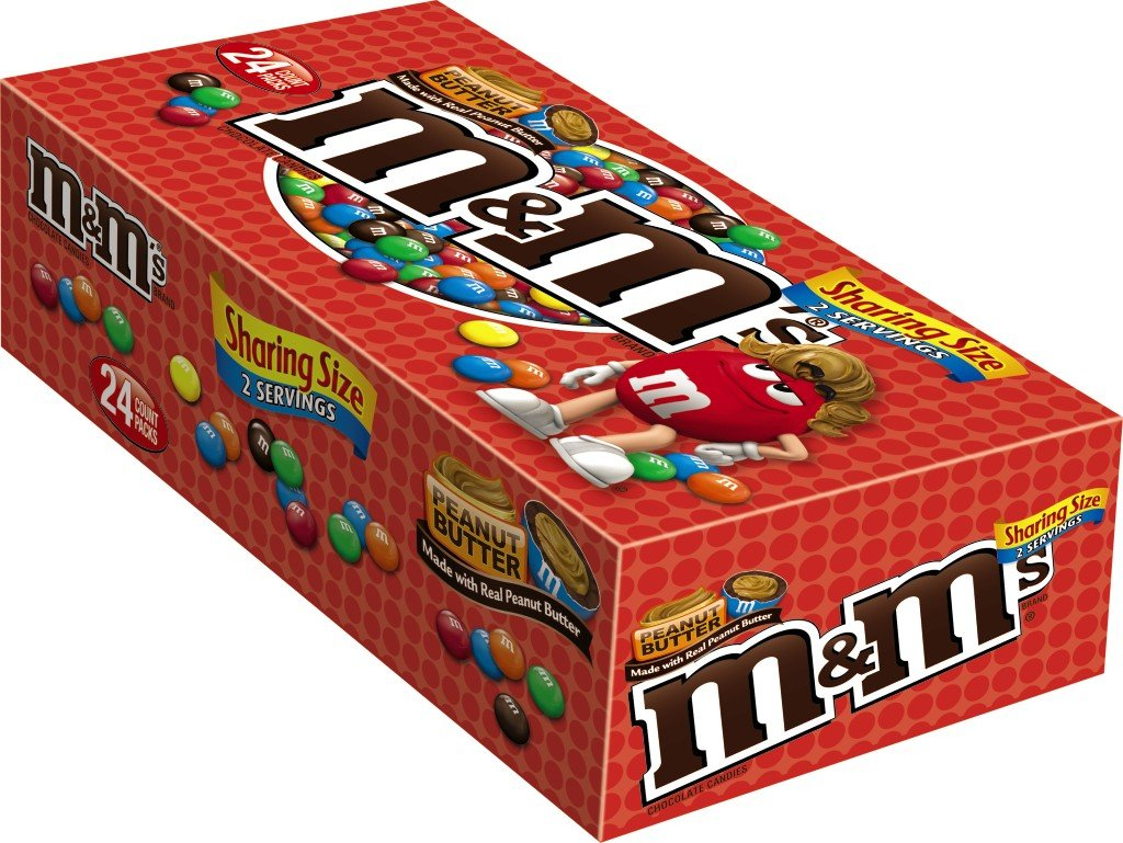 Mars M&M'S Peanut Butter Chocolate Candy Sharing Size 2.83