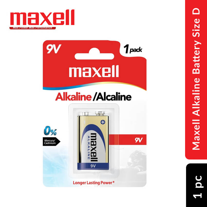 Maxell Alkaline Size 9v 1 Pc