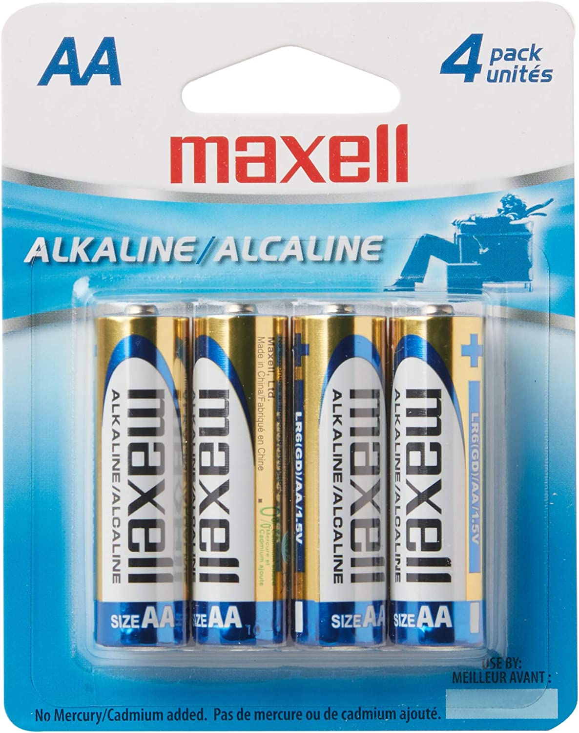 Maxell Battery Aa 1.5v 4 Pack