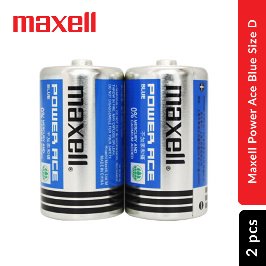 Maxell Power Ace Blue Size D 2 Pcs