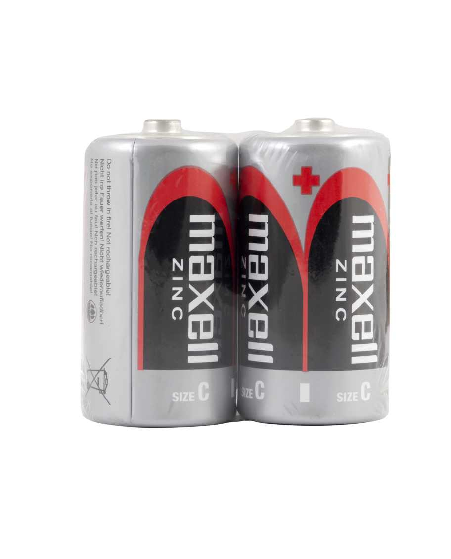 Maxell R14 C Cell Shrink 2 Pk