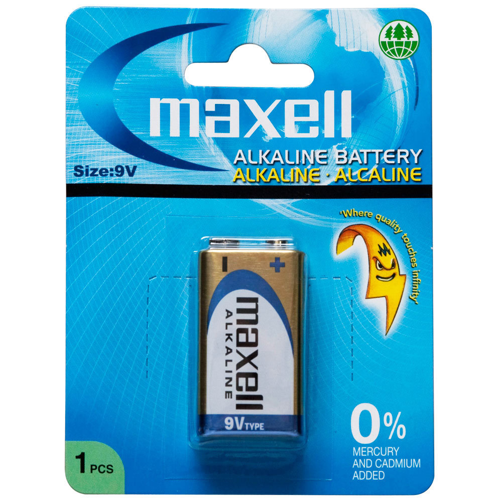 Maxell Premium-Alkaline Battery 9V Battery