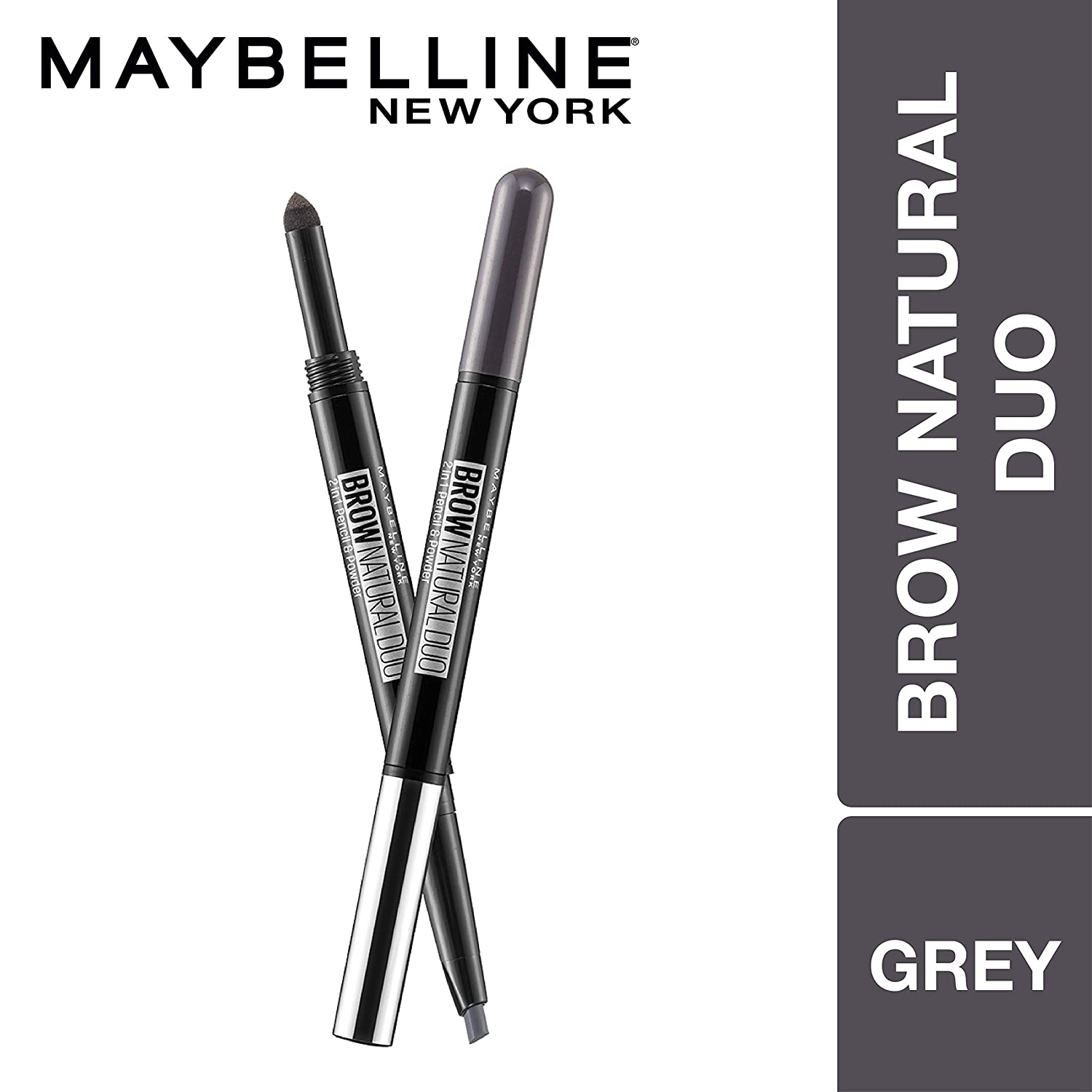 Maybelline New York Fashion Brow Duo Shaper (Grey)