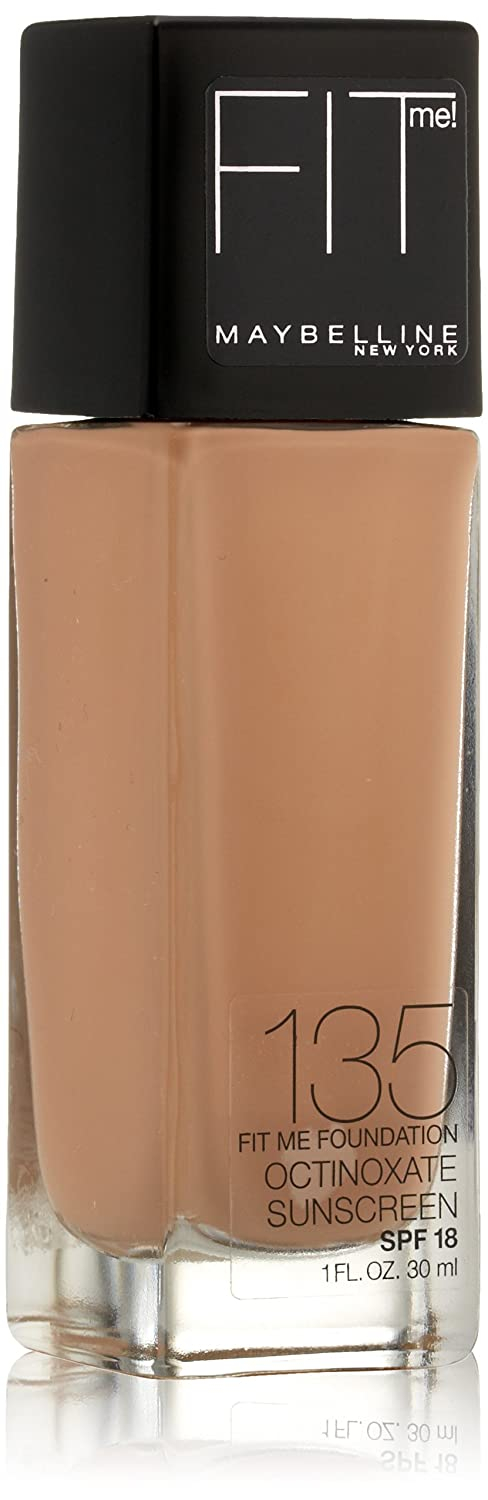 Maybelline New York Fit Me! Foundation, 135 Creamy Natural, SPF 18