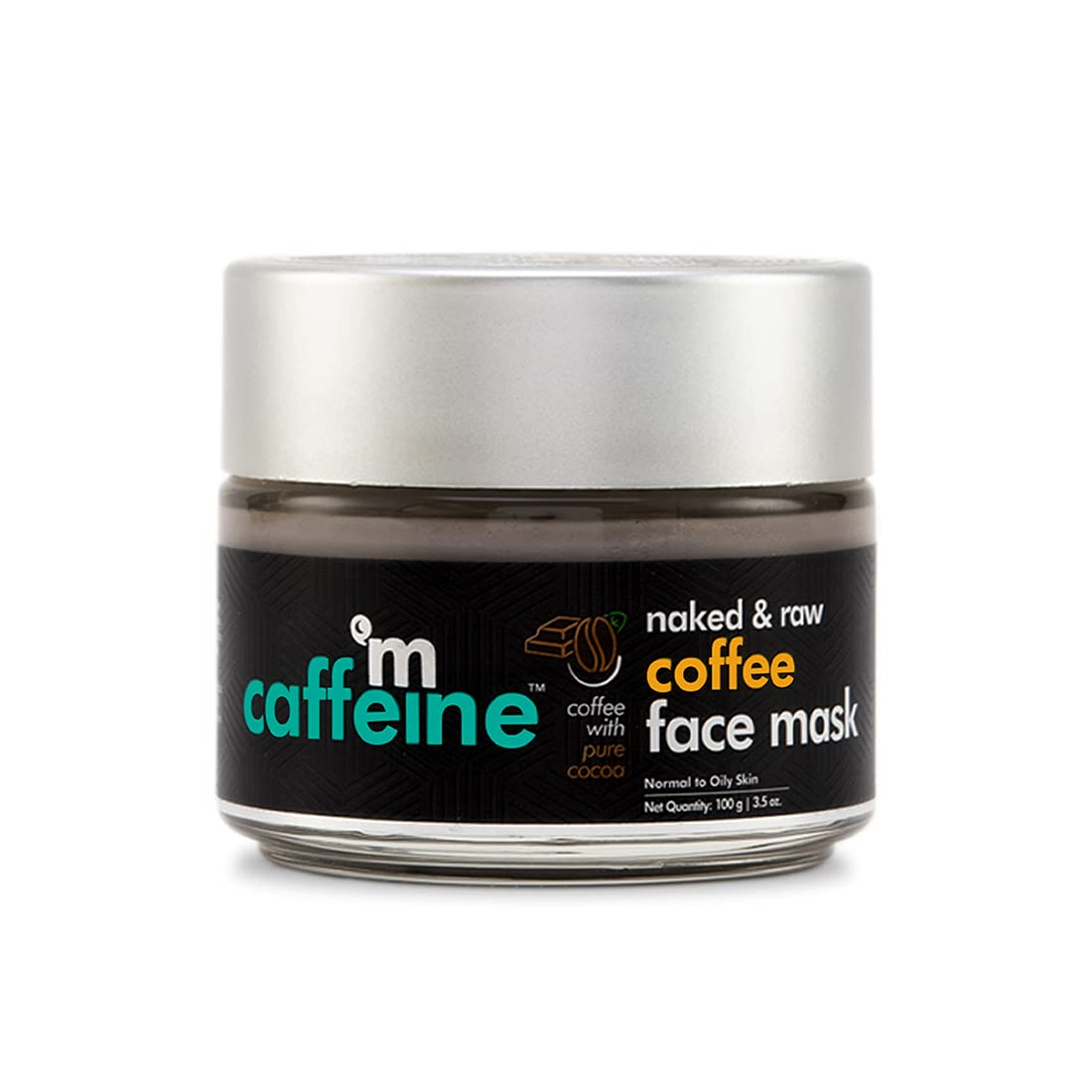 mCaffeine Coffee Clay Face Mask for Women & Men | Detan Face Pack for Glowing Skin | Cleanses Pores & Controls Oil | For Normal to Oily Skin | Paraben & Mineral Oil Free (100gm)