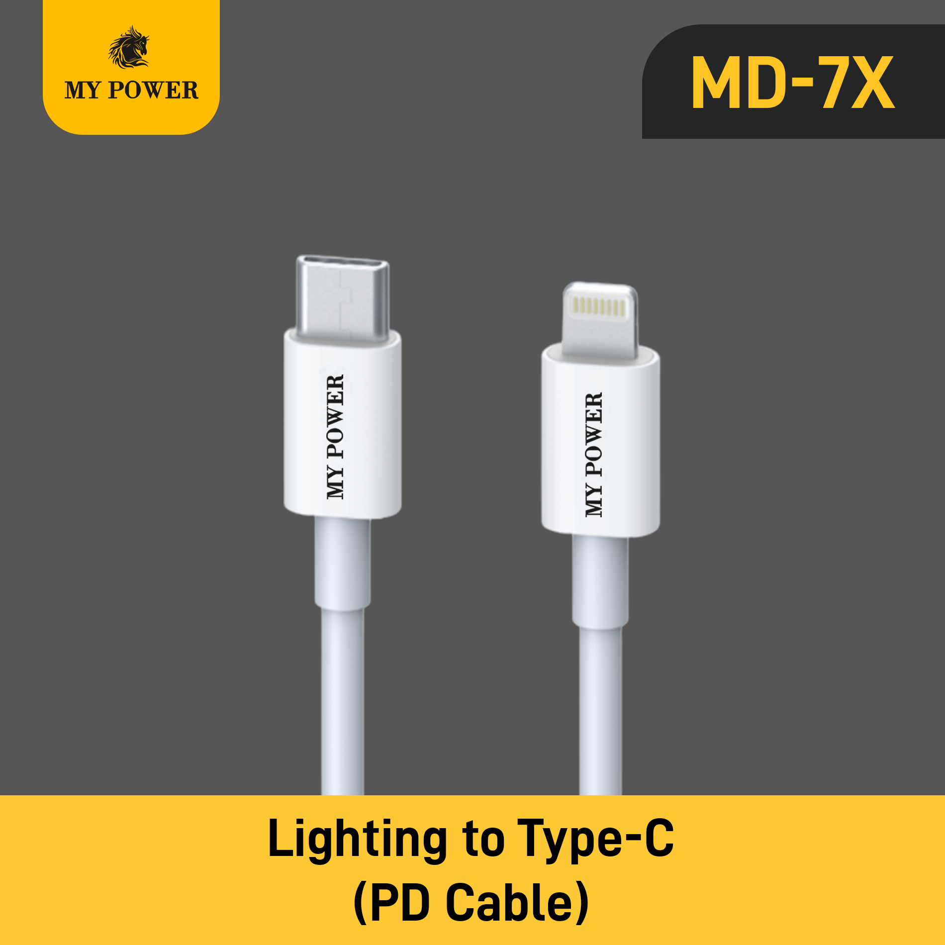 My Power Data Cable Type C to Lightning MD 7x