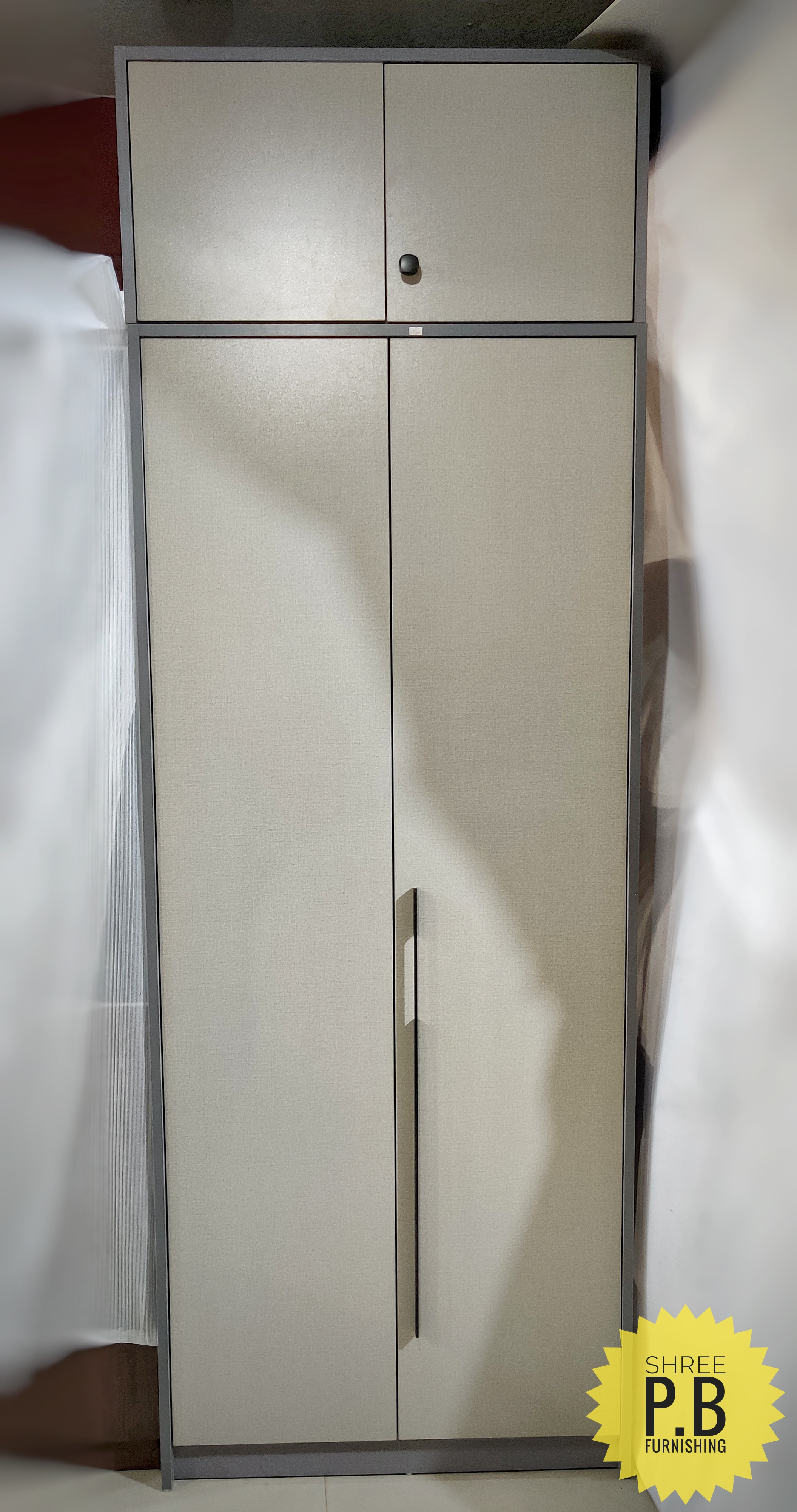 MDF 2 Door MDF Board Modern Wardrobe