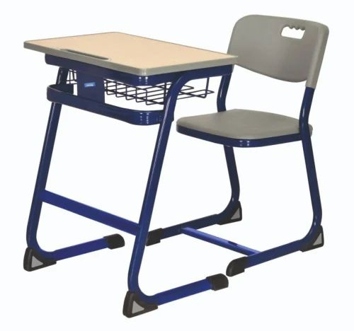 MDF Iron Framed Kids Study Desk Set