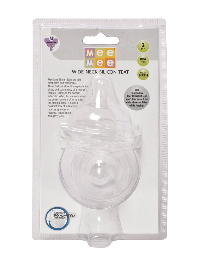 Mee Mee Medium Size Pro-Flow Technology Silicone Teat MM-1855