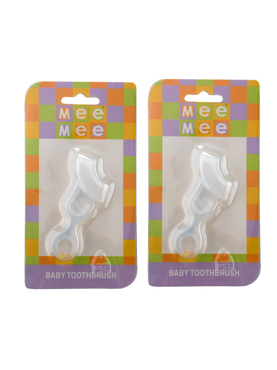 Mee Mee baby Toothbrush MM-3793 white Pack of 2