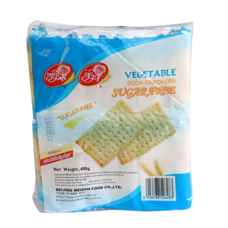 Meidan Soda Cracker Vegetable Sugarfree, 450Gm