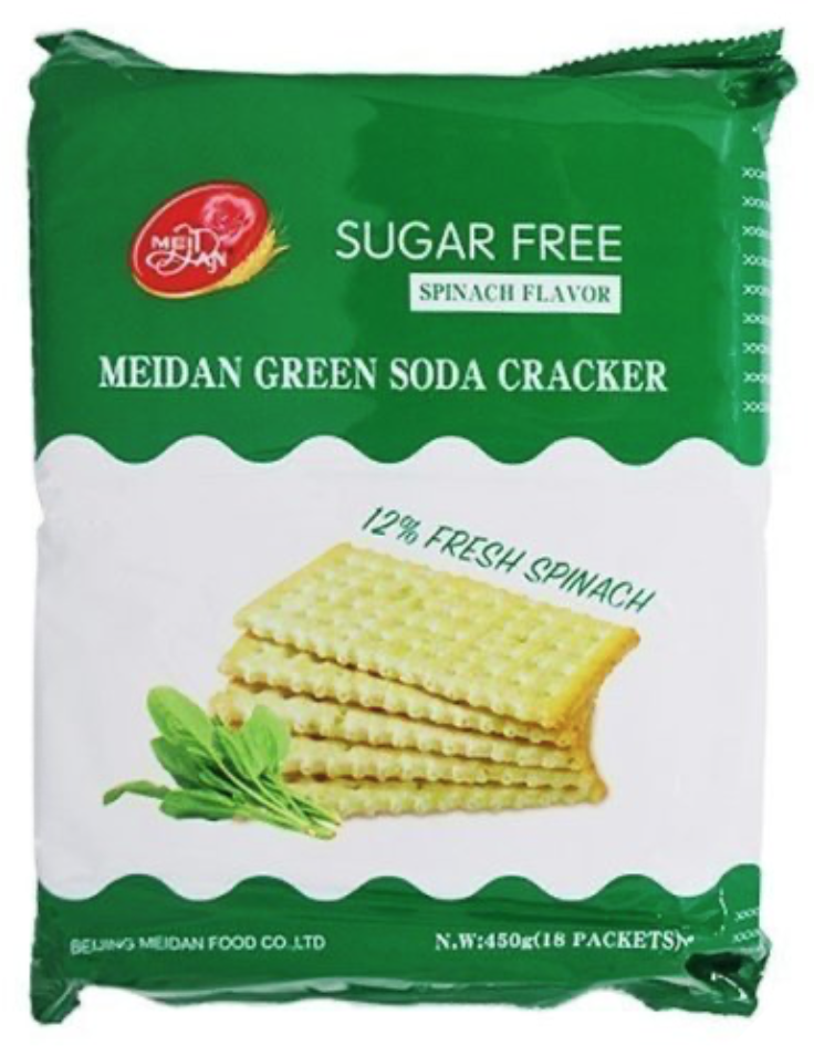 Meidan Spinach Green Soda Cracker 450Gm