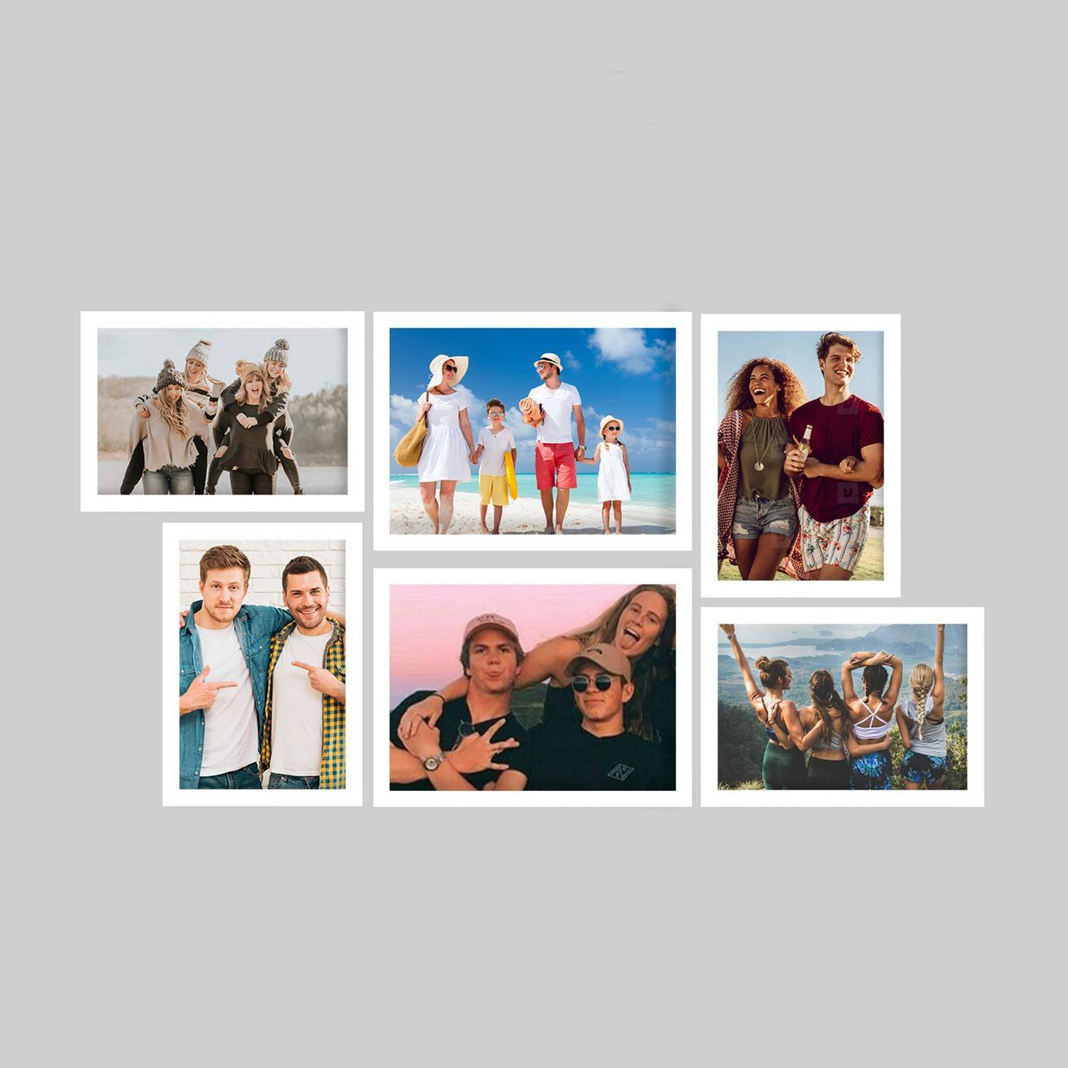 Memory Wall Collage Photo Frame - Set of 6 Photo Frames