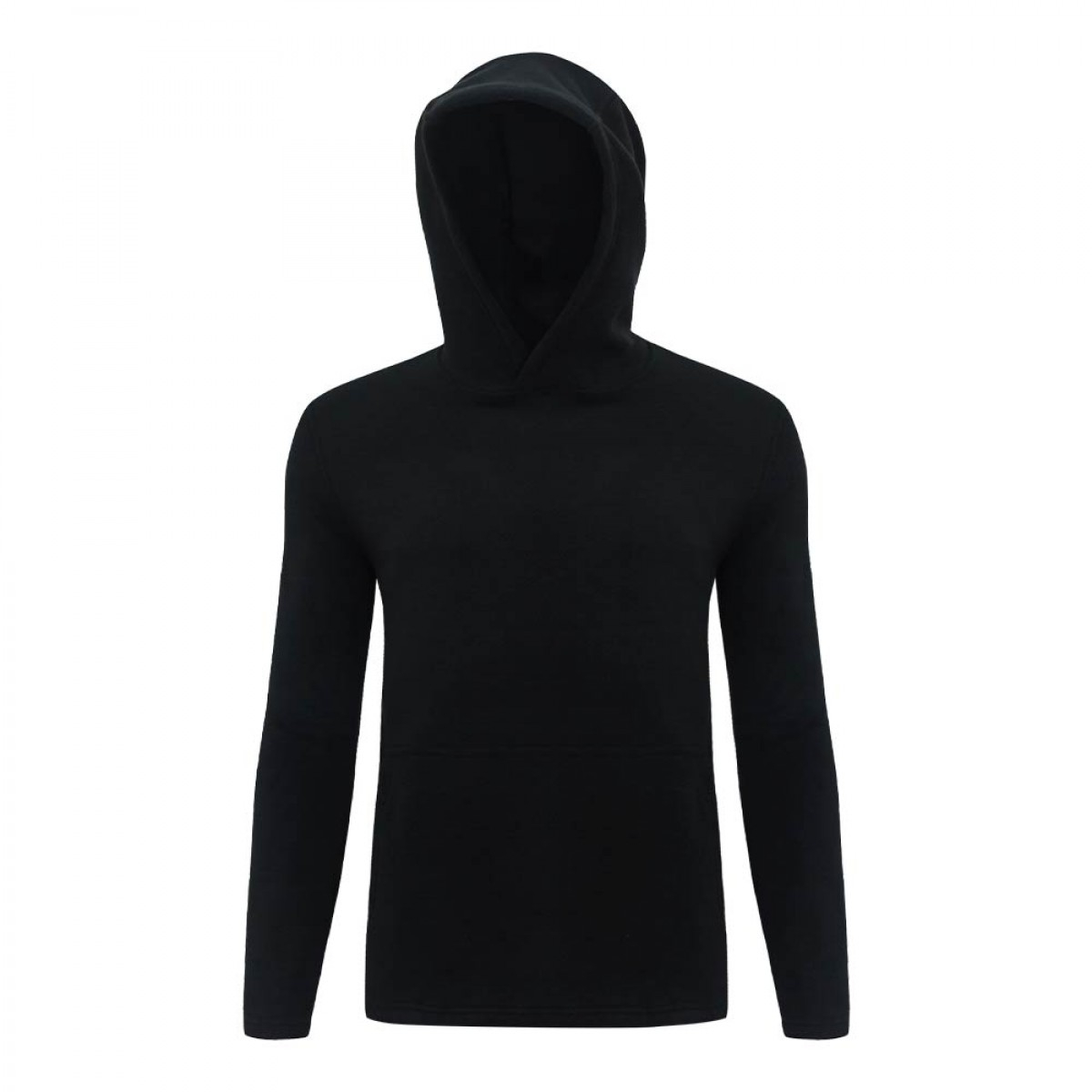 Men Fleece Hoodie Jacket(KFH95711)-Black-S